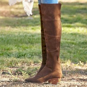 Sole Society Melbourne Patchwork OTK boots Sz 8